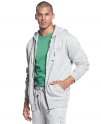 An easygoing zip-up sweatshirt from LRG, in the kind of comfortable, machine-washable heather fleece that made you love hoodies in the first place. An easygoing zip-up sweatshirt from LRG, in the kind of comfortable, machine-washable heather fleece that made you love hoodies in the first place.