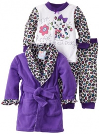 Baby Bunz Baby-girls Infant LG Purrfect Robe and Pajama Set Baby Bunz Baby-girls Infant LG Purrfect Robe and Pajama Set