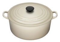 Le Creuset Enameled Cast-Iron 5-1/2-Quart Round French Oven, Dune Le Creuset Enameled Cast-Iron 5-1/2-Quart Round French Oven, Dune
