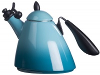 Le Creuset Enamel-on-Steel Ogive 1-8/9-Quart Teakettle, Caribbean Le Creuset Enamel-on-Steel Ogive 1-8/9-Quart Teakettle, Caribbean