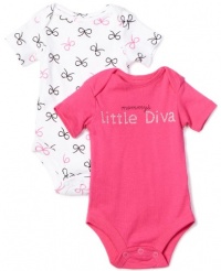 Baby Starters Mommy's Diva 2 Pack Bodysuit Set, Bright Pink, 6/9 Months Baby Starters Mommy's Diva 2 Pack Bodysuit Set, Bright Pink, 6/9 Months