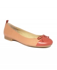 Colorblocked with a darling cap toe, the Krisette flats by Easy Spirt comfortably complement everything from slacks to skinnies. Colorblocked with a darling cap toe, the Krisette flats by Easy Spirt comfortably complement everything from slacks to skinnies.