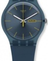 Swatch Originals Squirrel Rebel Blue Dial Silicone Mens Watch SUON703