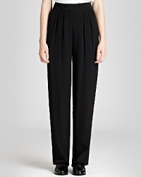 A stylish alternative to your skinny jean archives, thess relaxed, REISS wide-leg pants extend an elegant drape we're pairing beneath waist-cinching blazers for a vintage-inspired look. A stylish alternative to your skinny jean archives, thess relaxed, REISS wide-leg pants extend an elegant drape we're pairing beneath waist-cinching blazers for a vintage-inspired look.