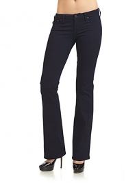 THE LOOKZip fly with button closureBelt loopsFive-pocket styleTHE FITRise, about 7½Inseam, about 33½THE MATERIAL76% cotton/22% polyester/2% spandexCARE & ORIGINMachine washImportedModel shown is 5'10 (177cm) wearing US size 4.THE MATERIALLyocell/cotton/rayon/polyester/spandexCARE & ORIGINMachine washMade in USA of imported fabricModel shown is 5'8 (172½cm) wearing US size 4. THE LOOKZip fly with button closureBelt loopsFive-pocket styleTHE FITRise, about 7½Inseam, about 33½THE MATERIAL76% cotton/22% polyester/2% spandexCARE & ORIGINMachine washImportedModel shown is 5'10 (177cm) wearing US size 4.THE MATERIALLyocell/cotton/rayon/polyester/spandexCARE & ORIGINMachine washMade in USA of imported fabricModel shown is 5'8 (172½cm) wearing US size 4.
