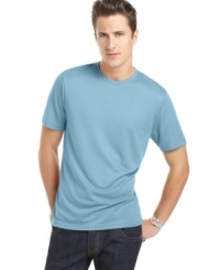 Try a little luxury. With a silky hand, this Perry Ellis T shirt is an upscale classic. Try a little luxury. With a silky hand, this Perry Ellis T shirt is an upscale classic.