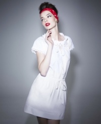 A spring staple, the peasant dress, get's a romantic update with ruffles & lace on this Alberta Ferretti for Impulse style -- perfect for a sweet yet chic look! A spring staple, the peasant dress, get's a romantic update with ruffles & lace on this Alberta Ferretti for Impulse style -- perfect for a sweet yet chic look!