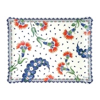 Ronde d'Orient by Gien is a full-service collection with a blue & white motif punctuated by deep orange carnations. This design was inspired by Turkish and Mediterranean ceramics. Ronde d'Orient by Gien is a full-service collection with a blue & white motif punctuated by deep orange carnations. This design was inspired by Turkish and Mediterranean ceramics.