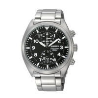 Seiko Men's SNN231P2 Black Dial With Chronograph Watch