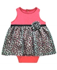 On the prowl. This comfortable sundress from Baby Essentials will keep her looking cute no matter how much crawling around she does. On the prowl. This comfortable sundress from Baby Essentials will keep her looking cute no matter how much crawling around she does.