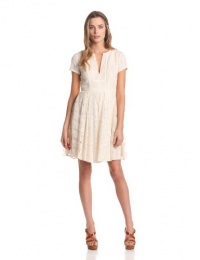 BCBGMAXAZRIA Women's Kirsten Patchwork Lace Shirt Dress, Rose Whisper, 12 BCBGMAXAZRIA Women's Kirsten Patchwork Lace Shirt Dress, Rose Whisper, 12