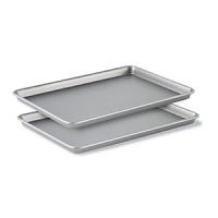 Bake everything from quick hors d'oeuvres to fancy desserts with this versatile pan set from Calphalon. Expertly constructed to the standards of culinary professionals-and meant for a lifetime of use-each pan features two interlocking layers of high-performance nonstick for beautiful results and clean, easy release. Bake everything from quick hors d'oeuvres to fancy desserts with this versatile pan set from Calphalon. Expertly constructed to the standards of culinary professionals-and meant for a lifetime of use-each pan features two interlocking layers of high-performance nonstick for beautiful results and clean, easy release.