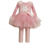 Bonnie Baby-girls Newborn Snowflake Tutu Legging Set