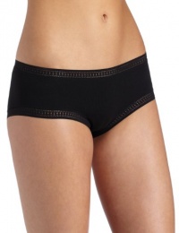 On Gossamer Women's Cabana Cotton Boyshort,Black,Small On Gossamer Women's Cabana Cotton Boyshort,Black,Small