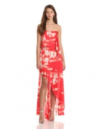 BCBGMAXAZRIA Women's Daniella Strapless Drape Gown, Cranberry Combo, 2 BCBGMAXAZRIA Women's Daniella Strapless Drape Gown, Cranberry Combo, 2