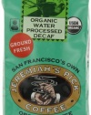 Jeremiah's Pick Coffee Organic Water Processed Dark Roast Decaf Ground Coffee, 10-Ounce Bags (Pack of 3)