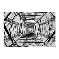 Black and White photo print. Framed in a black wood frame with 3 white mat. Glass front. Black and White photo print. Framed in a black wood frame with 3 white mat. Glass front.