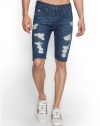 GUESS Alameda Destroyed Denim Shorts in Disper