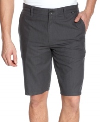 When bulky cargos just don't make the cut, try these sleek shorts from Hurley on for size. When bulky cargos just don't make the cut, try these sleek shorts from Hurley on for size.