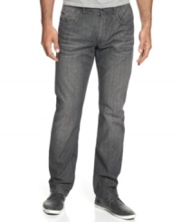 A lightly whiskered effect on a neutral-tone wash gives these Bleecker jeans a subtly modern style. A lightly whiskered effect on a neutral-tone wash gives these Bleecker jeans a subtly modern style.