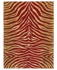 Borrow some fierce and vibrant stripes from the wild cats of the jungle with this chic Lisbon area rug from Shaw Living. Crafted of EverTouch® nylon that is meticulously dyed for brilliant color recognition. Borrow some fierce and vibrant stripes from the wild cats of the jungle with this chic Lisbon area rug from Shaw Living. Crafted of EverTouch® nylon that is meticulously dyed for brilliant color recognition.