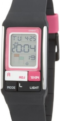 Casio LDF-52-1A Ladies Black Poptone Digital Watch