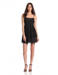 BCBGMAXAZRIA Women's Josanna Lace Dress With Ponte Bodice, Black, Small BCBGMAXAZRIA Women's Josanna Lace Dress With Ponte Bodice, Black, Small