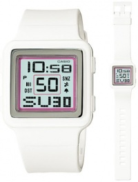Casio Digital Poptone White Resin Grey Dial Women's watch #LDF20-7AV Casio Digital Poptone White Resin Grey Dial Women's watch #LDF20-7AV