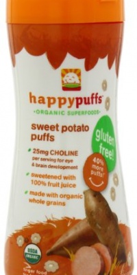 Happy Baby Gluten-Free Organic Puffs, Sweet Potato Puffs, 2.1-Ounce Containers (Pack of 6) Happy Baby Gluten-Free Organic Puffs, Sweet Potato Puffs, 2.1-Ounce Containers (Pack of 6)