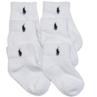 Polo Ralph Lauren boys infant-toddler quarter socks 6pairs - 2-4 years Polo Ralph Lauren boys infant-toddler quarter socks 6pairs - 2-4 years