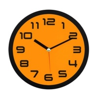 DecoMates Non-Ticking Silent Wall Clock - Color Block (Orange Pumpkin) DecoMates Non-Ticking Silent Wall Clock - Color Block (Orange Pumpkin)