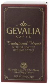 Gevalia Traditional Roast Ground Coffee, 8-Ounce Packages (Pack of 3) Gevalia Traditional Roast Ground Coffee, 8-Ounce Packages (Pack of 3)