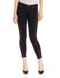 7 For All Mankind Women's The Cropped Skinny with Long Side Zips 7 For All Mankind Women's The Cropped Skinny with Long Side Zips
