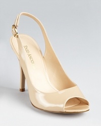 In glossy patent leather, these Enzo Angiolini pumps lend versatile style to everyday affairs.