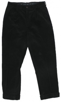 Polo Ralph Lauren Men's Classic Pleated Corduroy Pants (Polo Black) Polo Ralph Lauren Men's Classic Pleated Corduroy Pants (Polo Black)