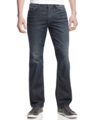 With a slim, straight fit, these jeans from Guess will be your new style standard for the weekend. With a slim, straight fit, these jeans from Guess will be your new style standard for the weekend.