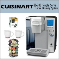 Cuisinart SS-700 Single Serve Coffee Brewing System Bundle, Including - Keurig My K-Cup Reusable Coffee Filter and two Coffee Mugs Cuisinart SS-700 Single Serve Coffee Brewing System Bundle, Including - Keurig My K-Cup Reusable Coffee Filter and two Coffee Mugs