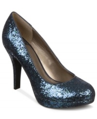 A sparkly, playful rendition on the classic pump. The Nelly Too by Fergalicious will never disappoint with its traditional round-toe silhouette and all-over rock glitter upper. A sparkly, playful rendition on the classic pump. The Nelly Too by Fergalicious will never disappoint with its traditional round-toe silhouette and all-over rock glitter upper.