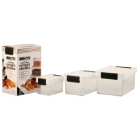Click Clack Kitchen Essentials Small Airtight Canister Set of Three Click Clack Kitchen Essentials Small Airtight Canister Set of Three