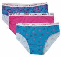 Calvin Klein Girls Turquoise and Hot Pink Bikini 3 Pack for girls (6/7) Calvin Klein Girls Turquoise and Hot Pink Bikini 3 Pack for girls (6/7)