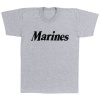 Military Grey Physical Training T-Shirt w/ Marines Logo