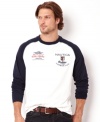 Unwind and relax in this comfortable raglan style t-shirt by Nautica.