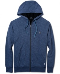 After a day on the snow or surf, warm up with this cozy sherpa lined hoodie from Volcom. After a day on the snow or surf, warm up with this cozy sherpa lined hoodie from Volcom.