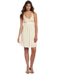 Wrapper Sequin Bodice Halter Dress Wrapper Sequin Bodice Halter Dress
