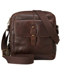 Sao Paulo. San Francisco. Shanghai. No matter where you're headed, Fossil's Dillon City Bag has everything you'll need to help you get around once you get there: a padded tablet pocket, flap cargo pocket, interior and exterior slip pockets, zip-up interior pocket, zipper closure, and an adjustable, 60-inch webbing shoulder strap. Sao Paulo. San Francisco. Shanghai. No matter where you're headed, Fossil's Dillon City Bag has everything you'll need to help you get around once you get there: a padded tablet pocket, flap cargo pocket, interior and exterior slip pockets, zip-up interior pocket, zipper closure, and an adjustable, 60-inch webbing shoulder strap.