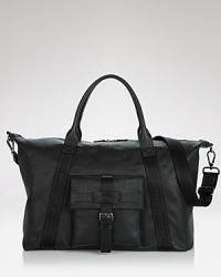 The quality of the materials make all the difference, as is the case with this extraordinary duffel, wrought in immaculate, textured leather for premier luxury wherever you travel. The quality of the materials make all the difference, as is the case with this extraordinary duffel, wrought in immaculate, textured leather for premier luxury wherever you travel.