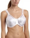 Bali Women's Satin Tracings Minimizer Underwire Bra, White, 36DD