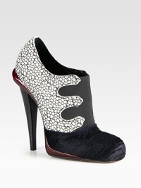 Floral-print felt is at the center of this raised silhouette, mixed with lush calf hair, leather trim and comfortable elastic paneling. Stacked heel, 4½ (115mm)Felt and calf hair upper with leather trim and elastic panelingLeather lining and solePadded insoleMade in Italy Floral-print felt is at the center of this raised silhouette, mixed with lush calf hair, leather trim and comfortable elastic paneling. Stacked heel, 4½ (115mm)Felt and calf hair upper with leather trim and elastic panelingLeather lining and solePadded insoleMade in Italy