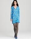 Brush up on chic style in this DIANE von FURSTENBERG Reina dress that features a playful brushstroke print.