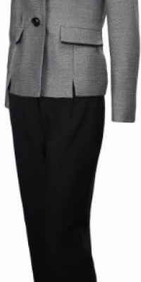 Evan Picone Women's Coral Bay Chic Suit 2P Black/Silver Evan Picone Women's Coral Bay Chic Suit 2P Black/Silver